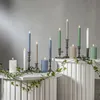 Świeca Led woskowa filarowa FLAMME STRIPE biała 15cm Podgląd zdjęcia produktu 5
