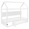 Merax Kinderbett 90x200 cm, Hausförmiges Plattformbett mit Produktbild-Vorschau 7