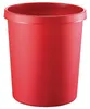 helit H6105825 Corbeille à papier 18 litres PE ronde rouge Voir les images du produit 5
