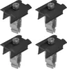 4x ALU Mittelklemme schwarz Easy-Click-System 30-45mm Solar Produktbild-Vorschau 1