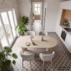 home24 Esstisch - Oval - Travertin Stein Nachbildung Produktbild-Vorschau 10