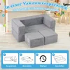 COSTWAY Modułowa sofa dla dzieci, piankowa sofa do zabawy Podgląd zdjęcia produktu 6