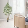 VEVOR Kunstolijfboom, 2,1 meter, met zwarte pot. Kunstboom Productafbeelding-voorbeeld 8