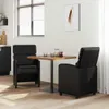 vidaXL Esszimmerstühle mit Rollen 2 pcs Schwarz 58 x 65 x Produktbild-Vorschau 3