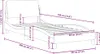vidaXL Bettgestell mit Kopfteil "Dover" Schwarz 90x190 cm Produktbild-Vorschau 7
