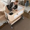 Beistellbett höhenverstellbar Babybett mit Rollen Produktbild-Vorschau 2