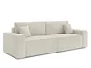 AX LIVING Cord Sofa Talaton 248cm Creme Sofa mit Kissen Produktbild-Vorschau 1