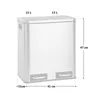 SVITA TM2X15 Treteimer 30 Liter 2x 15L Abfalleimer Produktbild-Vorschau 6