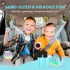 Karaoke Maschine mit 2 kabellosen Mikrofonen, Tragbarer Produktbild-Vorschau 4