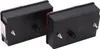 Two black trailer lights with red accents are shown from the back on a white background. Produktbild-Vorschau