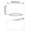 CELI-1W 4er Set LED Aufbauspot weiß rund - 4x Produktbild-Vorschau 7