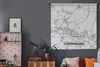 MuchoWow® Wandteppich Wandbehang Karte - Deutschland - Produktbild-Vorschau 6