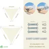 VOUNOT® Wasserdicht Sonnensegel Dreieckig mit Befestigung Produktbild-Vorschau 6