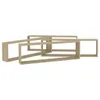 vidaXL Cube Shelves 4 ks Sonoma Oak 100x15x30 cm výrobek ze Náhled obrázku produktu 5
