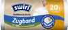 Product packaging for trash bags with brand logo and feature callouts. Produktbild-Vorschau