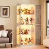 Moderne Glasvitrine, 4-stufig mit LED & Intelligente Produktbild-Vorschau 3