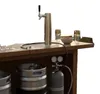 Kegerator-bierstankset, roestvrij staal, dubbele manometer, Productafbeelding-voorbeeld 1