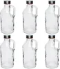 6er Set Glasflaschen 1L mit Griff & Schraubverschluss – Produktbild-Vorschau 1