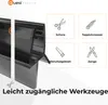 QUEST guarnizione doccia fondo 100 cm nero, 2 pezzi Anteprima dell’immagine prodotto 3