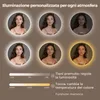 S'AFIELINA Specchio da bagno a LED specchio rotondo da Anteprima dell’immagine prodotto 4