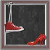 ARTland Leinwandbild Die roten Schuhe Größe: 100x100 cm Produktbild-Vorschau 1
