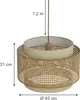 Deckenlampe Vicco Morten Creme 45 x 31 cm, Model 52009 Produktbild-Vorschau 3