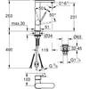 GROHE Plus, Kúpeľňové umývadlo, Páková rukoväť, 1/2", Chróm Náhľad obrázku produktu 4