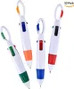 10er-Packung Mini-4-in-1-Kugelschreiber mit mehrfarbiger Produktbild-Vorschau 2