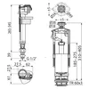 Alcadrain SA2000S 1/2" CHROM Spülgarnitur mit STOP-Taste Produktbild-Vorschau 5