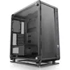 A black computer case with glass panels, shown from a diagonal angle. Anteprima dell’immagine prodotto