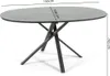 Tavolo ovale 150×100 cm con struttura in metallo incrociato Anteprima dell’immagine prodotto 4