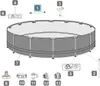 Bestway® Ersatzteil Horizontale Poolstange (braun) für Produktbild-Vorschau 3