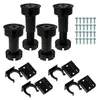Set mit 4 verstellbaren Küchenfüßen 10 cm + Clips und Produktbild-Vorschau 1