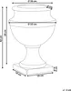 A diagram of a plant pot with dimensions indicated. Produktbild-Vorschau