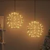 vidaXL Vánoční světelná ozdoba, 2 kusy, 192 LED, teplá bílá Náhled obrázku produktu 2
