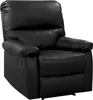 Fauteuil relax "Lincoln" - 90 x 89 x 103 cm - Noir Voir les images du produit 1