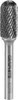 GRAPHITE Fraise sur tige HM, cylindrique arrondie, forme C, Voir les images du produit 1