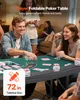 Tavolo da poker pieghevole VEVOR per 7 giocatori (183 cm) Anteprima dell’immagine prodotto 2