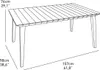 Allibert Lima 160 Tisch in Holzoptik, graphite; 226499 Produktbild-Vorschau 7
