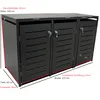 DEGAMO Mülltonnenbox klein 3er KÖLN 175x62x102cm für Tonnen Produktbild-Vorschau 6