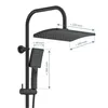 A diagram showing the dimensions of a black shower system. Anteprima dell’immagine prodotto