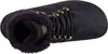 A top-down view of a black boot with fur lining and brass eyelets. Náhled obrázku produktu