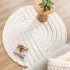 Volero - Hochflor Teppich Rund - Carvy Curves Creme - Ø 120 Produktbild-Vorschau 9