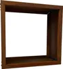 Kaminholzregal Brennholzregal Edelrost 50x50x25 cm Produktbild-Vorschau 1