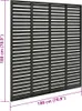 vidaXL Clôture à lamelles WPC 180x180 cm gris foncé Voir les images du produit 5
