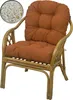 AMPO Cuscino imbottito per sedia in rattan, sedia Bahamas, Anteprima dell’immagine prodotto 1