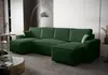 A dark green sectional sofa in a modern living room setting. Náhľad obrázku produktu