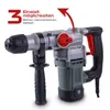 A rotary hammer drill is shown against a white background with marketing text and graphics. Produktbild-Vorschau