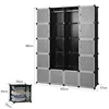 TolleTour Kleiderschrank DIY Regalsystem 20 Boxen Mit Tür&2 Produktbild-Vorschau 2