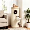 PawHut Krabpalen toren, 96 cm hoog, kattenhuis met 3 Productafbeelding-voorbeeld 2